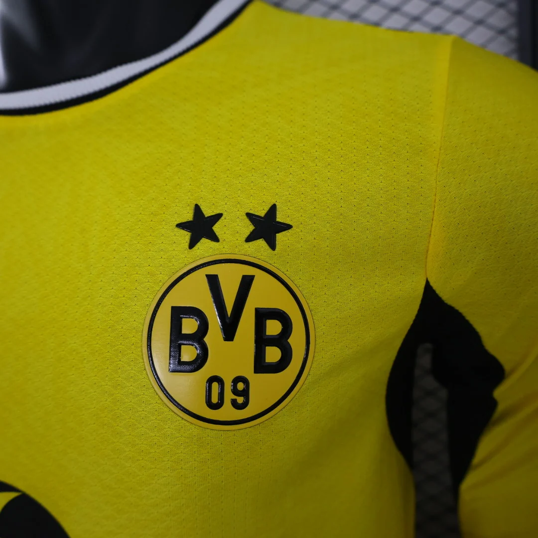 Borussia Dortmund 2026/27 Home Football Jersey – Long Sleeve detail 1 view