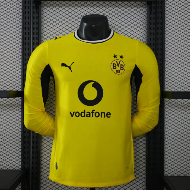 Borussia Dortmund 2026/27 Home Football Jersey – Long Sleeve front view