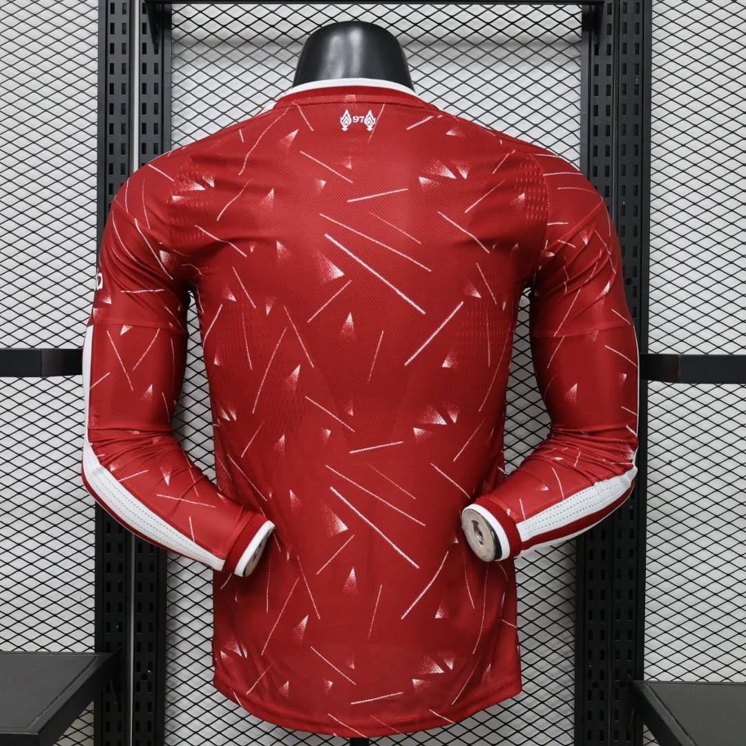 Liverpool 2026/27 Home Football Jersey – Long Sleeve back view