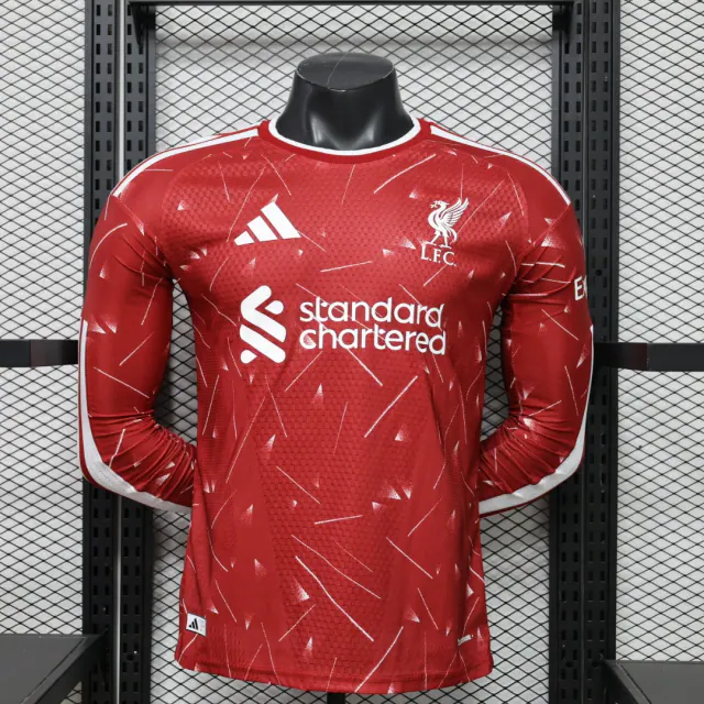 Liverpool 2026/27 Home Football Jersey – Long Sleeve front view