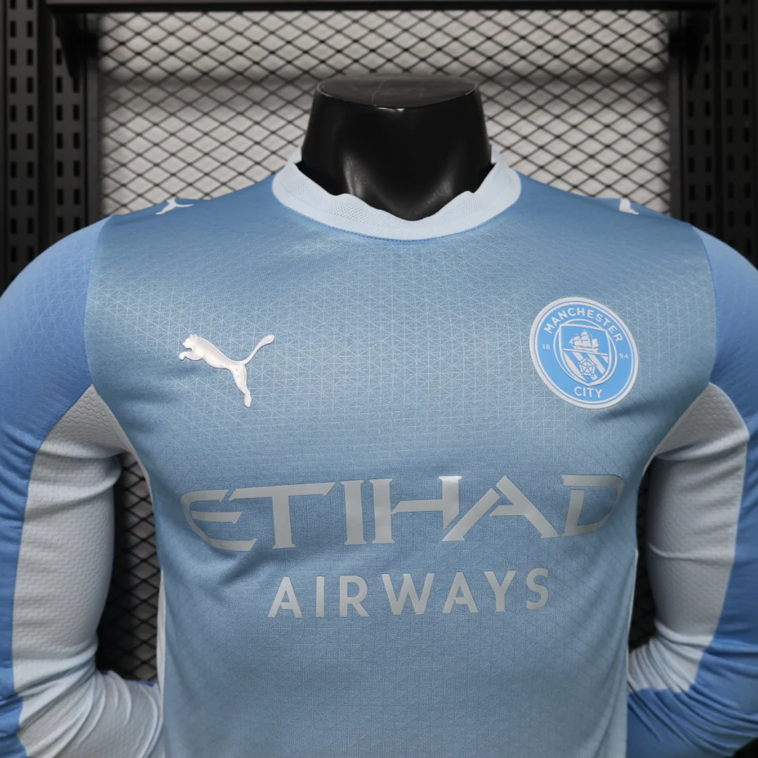 Manchester City 2026/27 Home Football Jersey – Long Sleeve secondary view