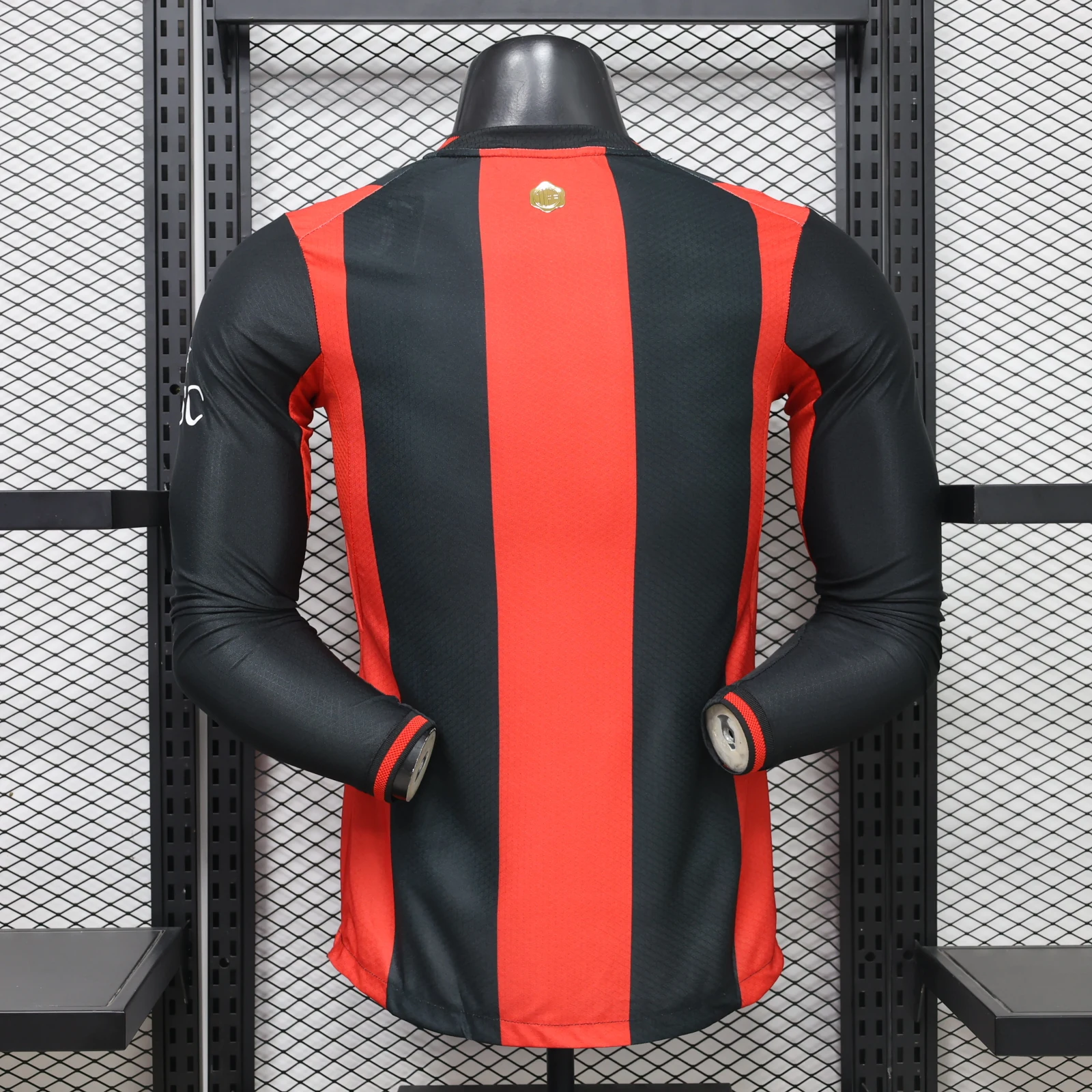 AC Milan 2026/27 Home Football Jersey – Long Sleeve back view