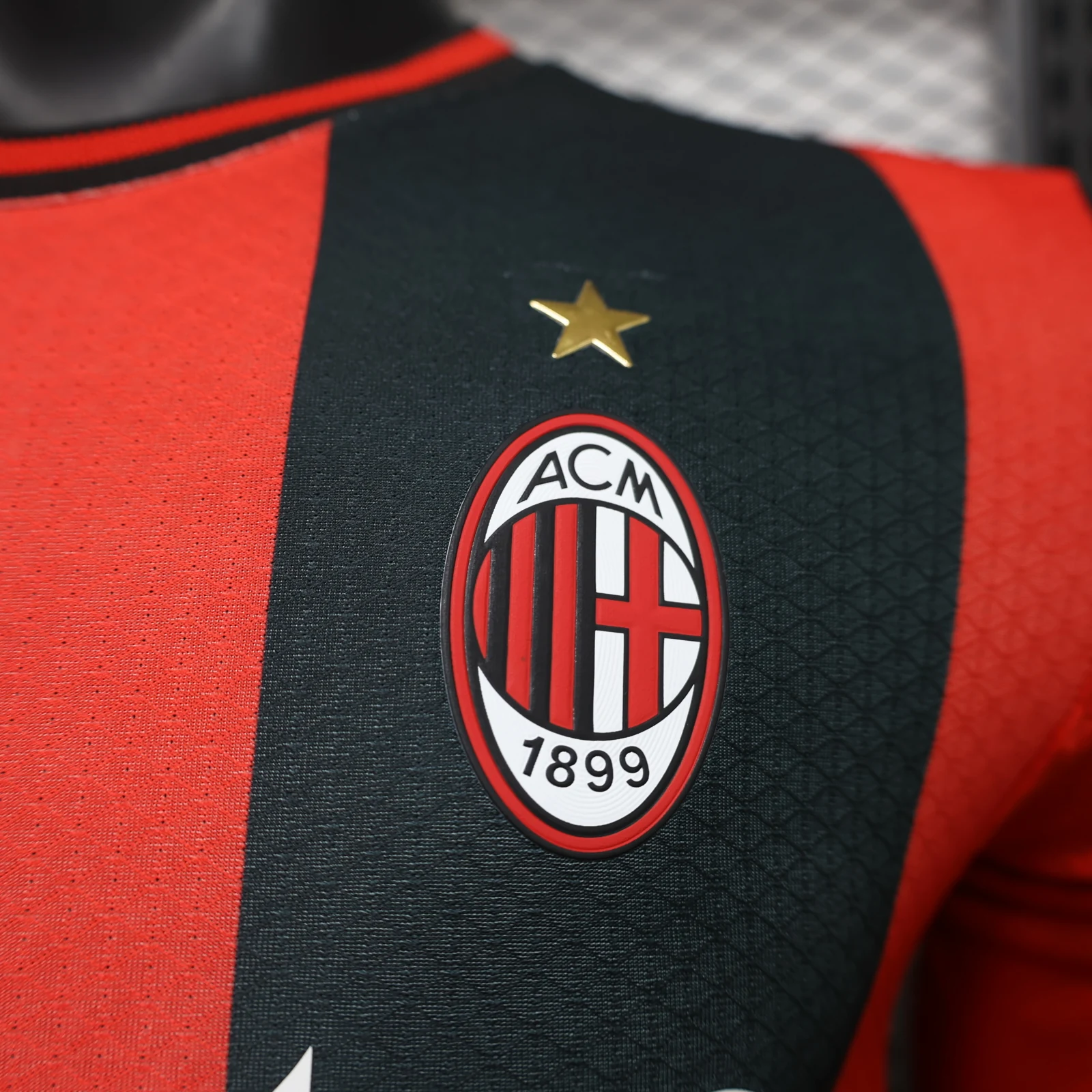 AC Milan 2026/27 Home Football Jersey – Long Sleeve detail 1 view