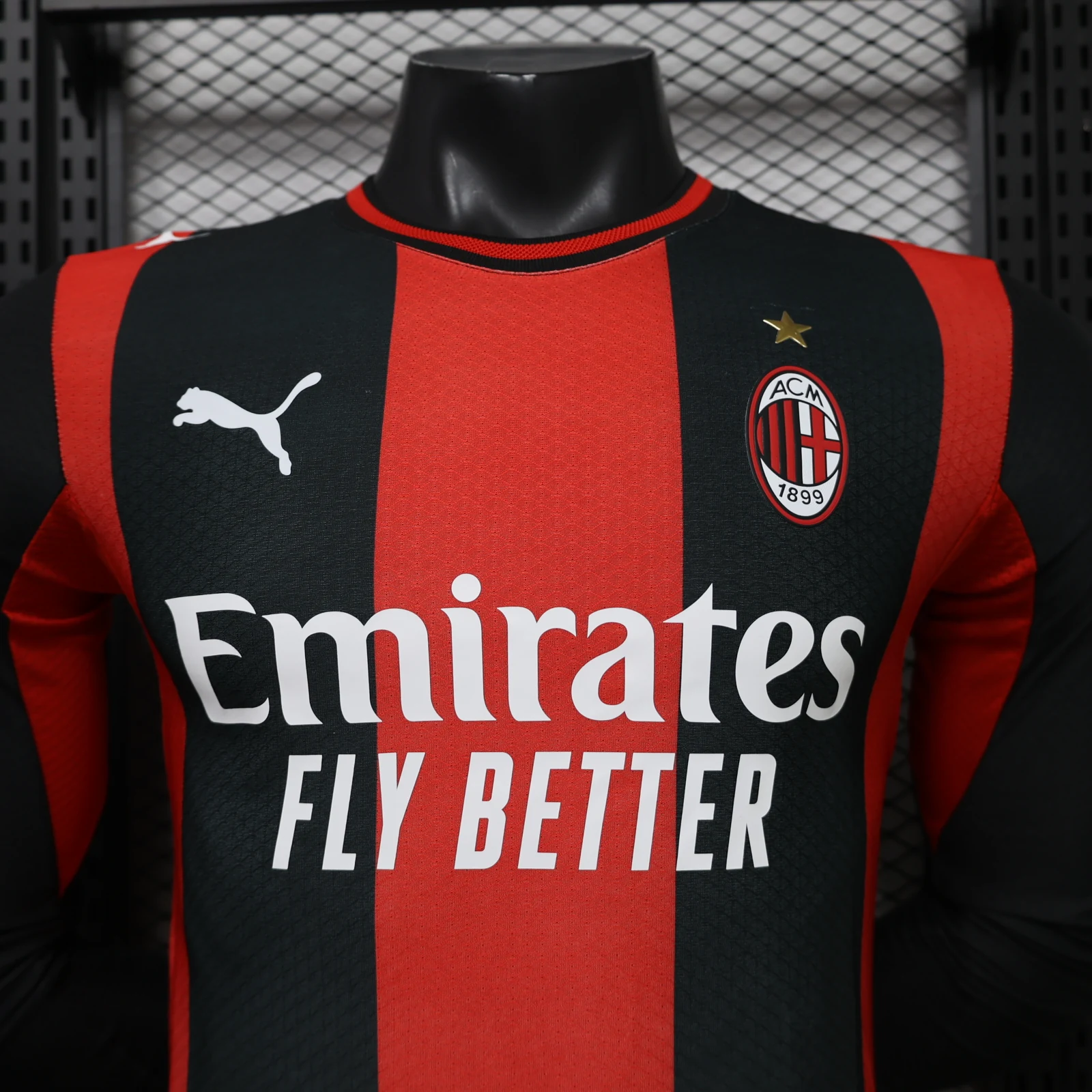 AC Milan 2026/27 Home Football Jersey – Long Sleeve secondary view