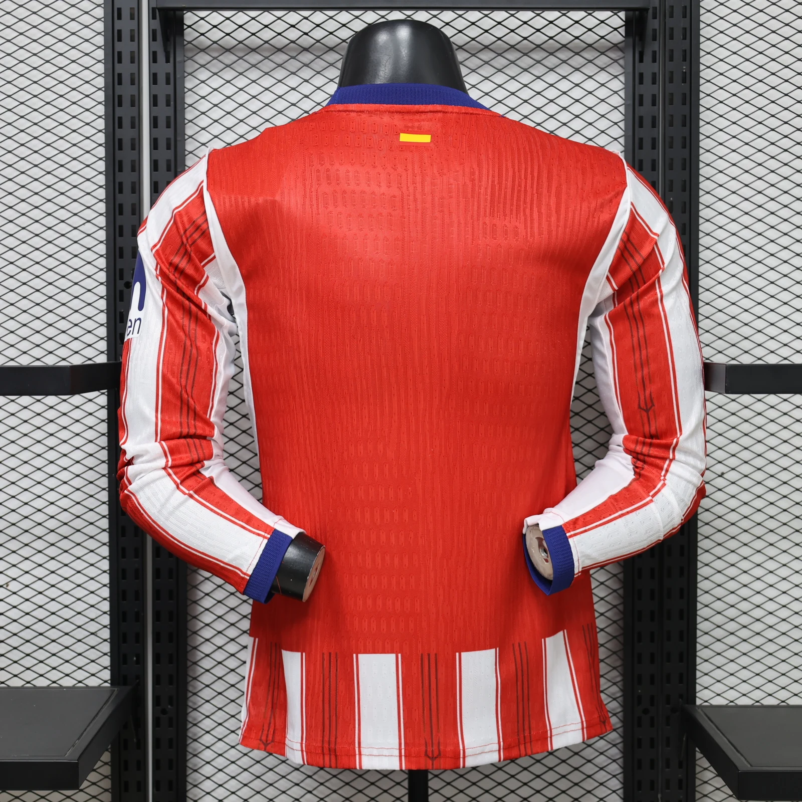 Atletico Madrid 2026/27 Home Football Jersey – Long Sleeve back view
