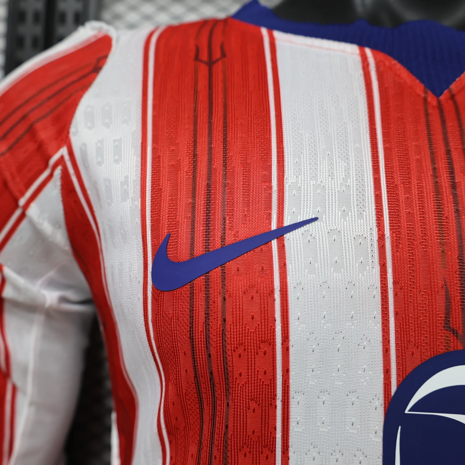 Atletico Madrid 2026/27 Home Football Jersey – Long Sleeve detail 2 view