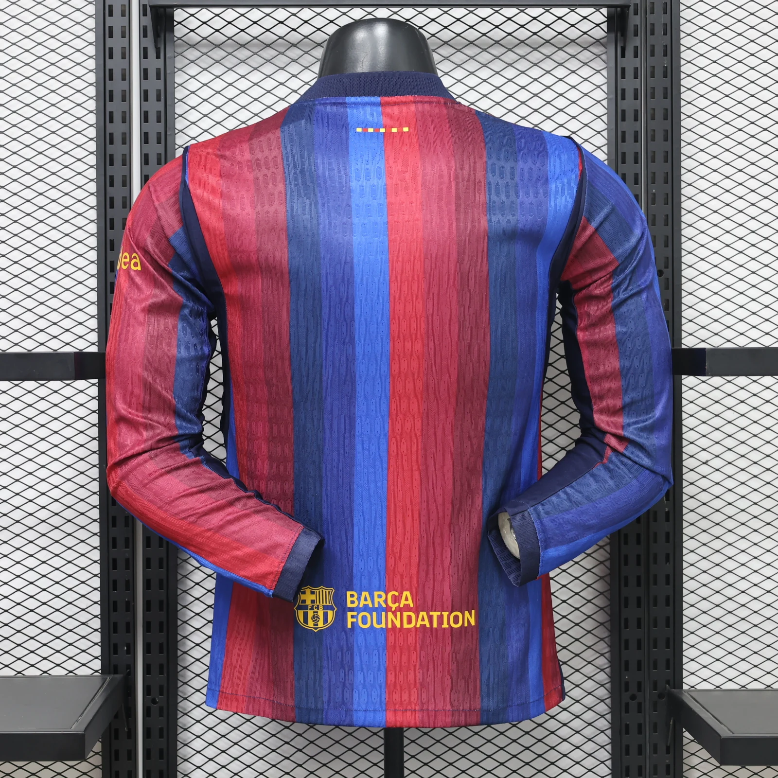 Barcelona 2026/27 Home Football Jersey – Long Sleeve back view