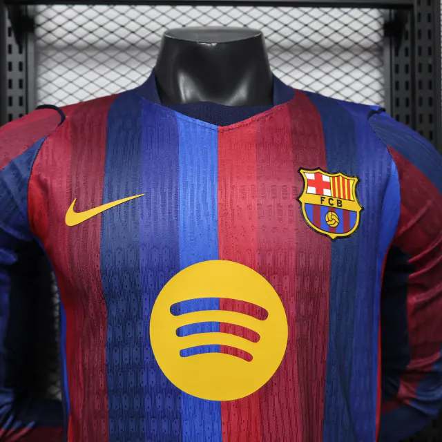 Barcelona 2026/27 Home Football Jersey – Long Sleeve front view