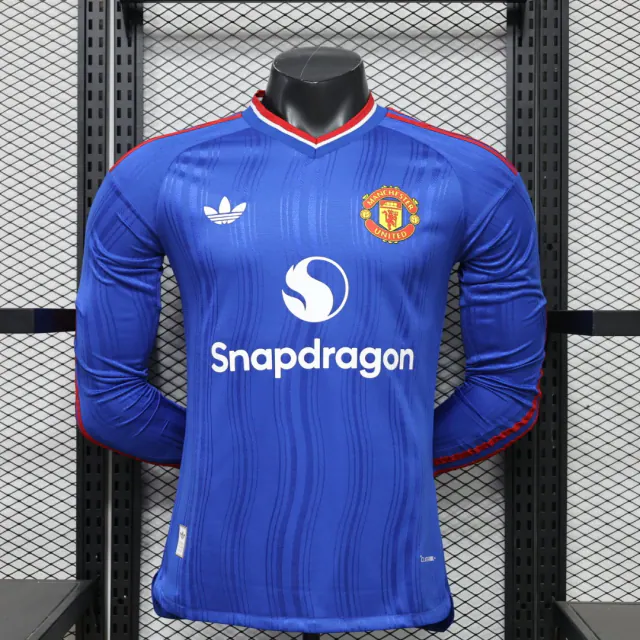 Manchester United 2026/27 Away Football Jersey – Long Sleeve front view