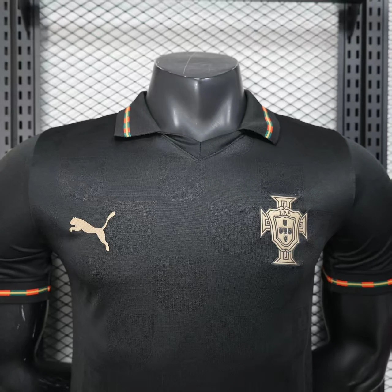 Portugal Eusébio Special Edition Football Jersey detail 3 view