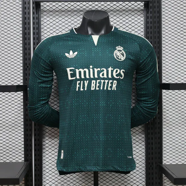 Real Madrid 2026/27 Away Football Jersey – Long Sleeve front view