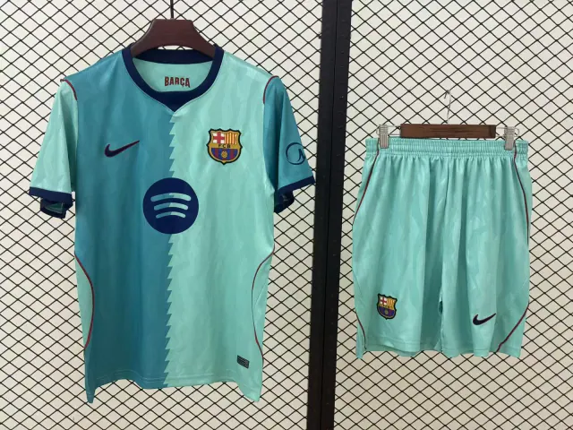 Barcelona 2026/27 Third Football Kit – Kids front view