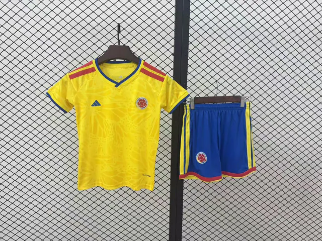 Colombia 2026 Home Football Kit – Kids front view