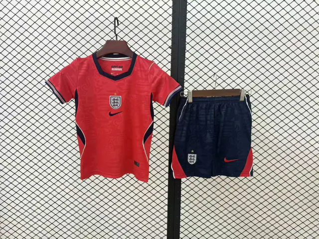 England 2026 Away Football Kit – Kids front view