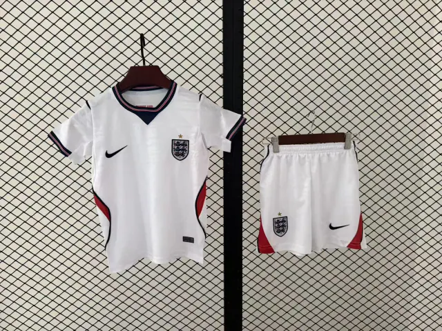 England 2026 Home Football Kit – Kids front view