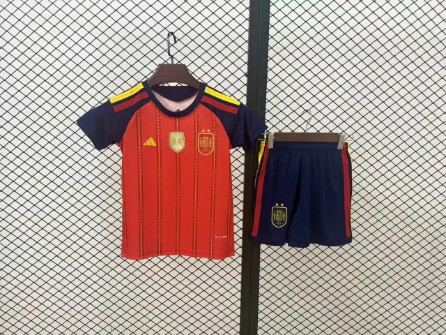 Spain 2026 Home Football Kit – Kids front view