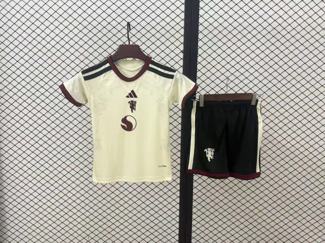 Manchester United 2026/27 Third Football Kit – Kids front view