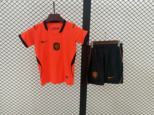 Netherlands 2026 Home Football Kit – Kids front view