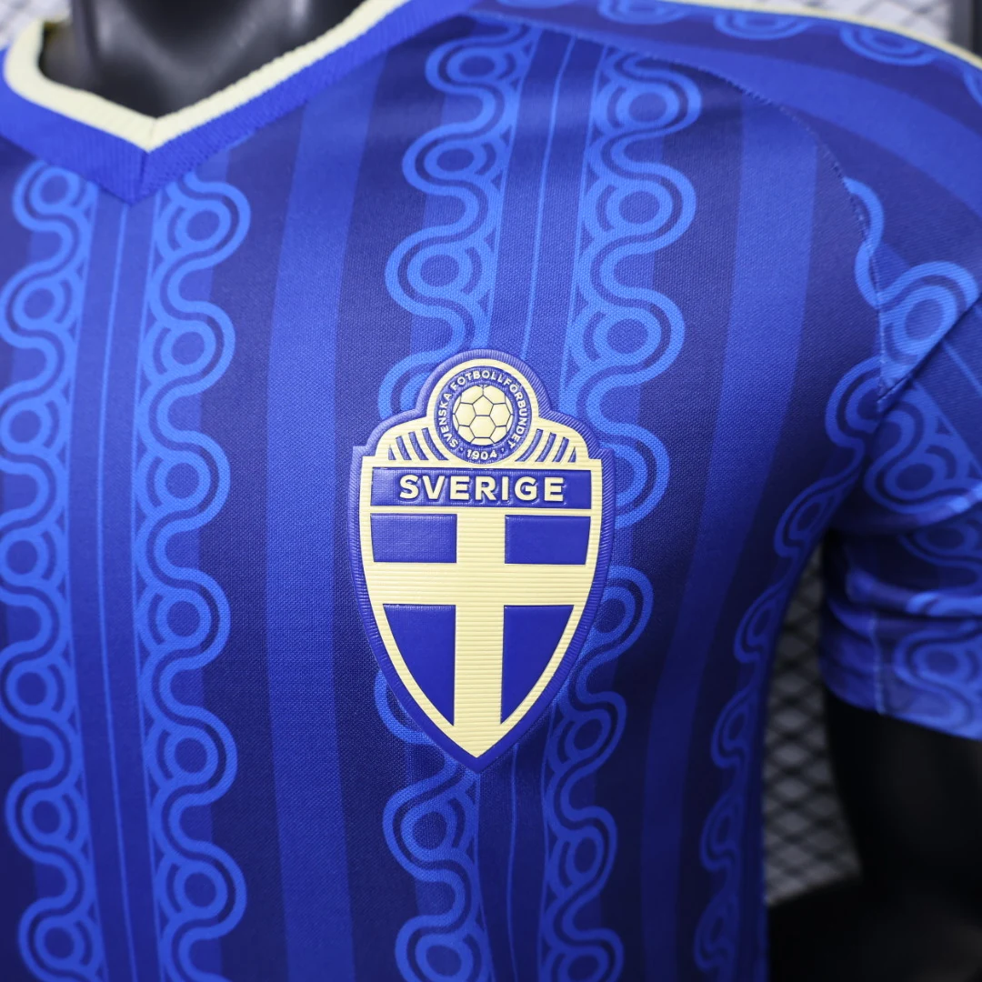 Sweden 2026 Away Football Jersey detail 2 view