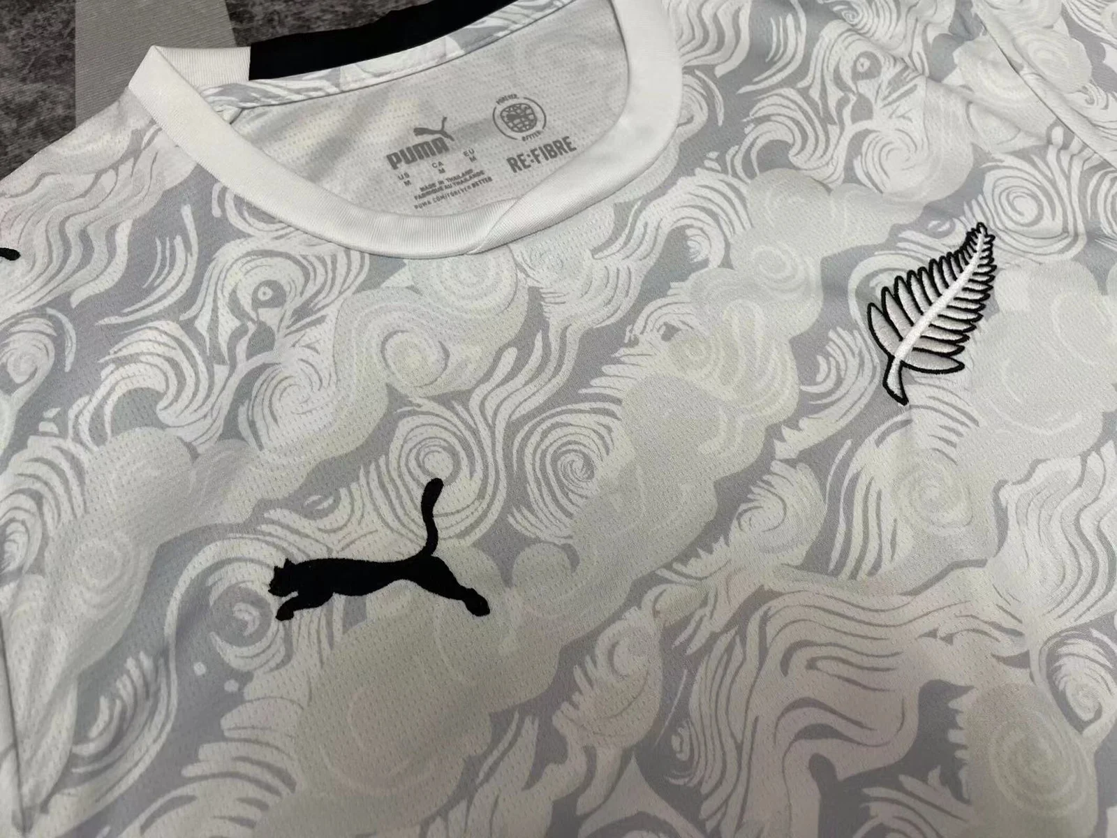 New Zealand 2026 Home Football Jersey detail 1 view