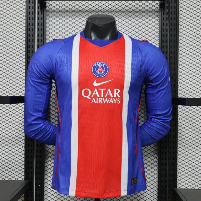 Paris Saint-Germain 2026/27 Home Football Jersey – Long Sleeve front view